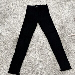 Zara black ribbed leggings